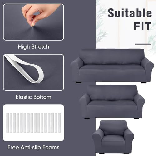Peryiter 3 Pc Slipcover Set for Couches