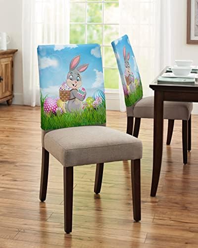 Easter Bunny Dining Chair Covers Set of 4