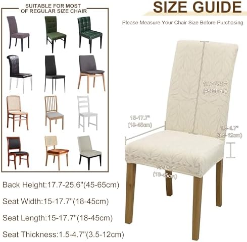 Dining Chair Covers Set of 4 Stretchable for Home Restaurant Banquet