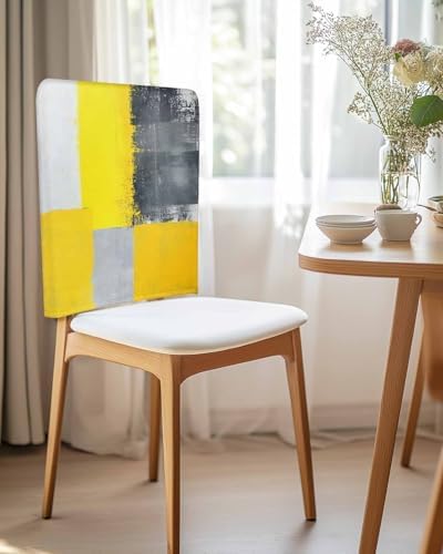 UYULILOY Chair Covers Set of 6 Modern Art Abstract Decor