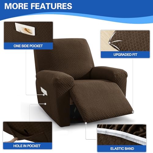 MAXIJIN Recliner Slipcovers 4 Piece Set