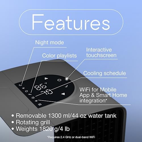 Evapolar Evasmart White Cooling Fan for Desk and Camping