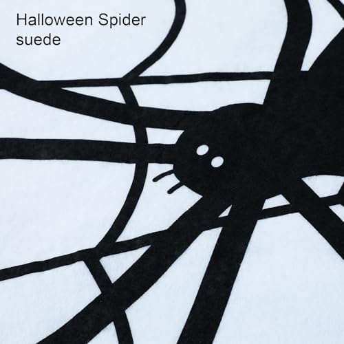 Halloween Chair Covers with Spider and Skeleton Design Set of 4