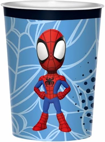 Blue Spidey Amazing Friends 16oz Plastic Favor Cup Pack of 1
