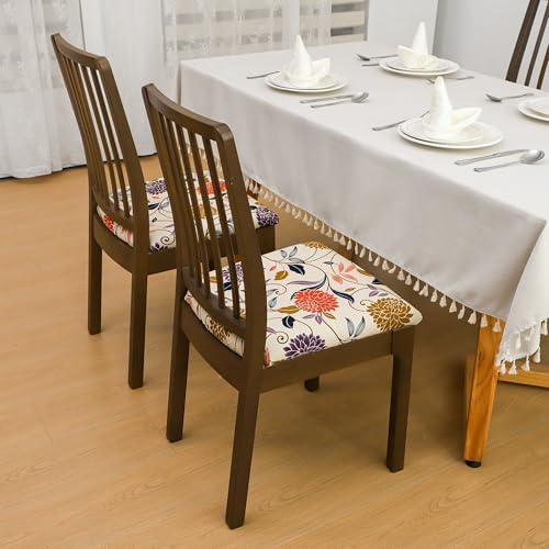 FORCHEER Waterproof Dining Chair Seat Covers Set of 4 1