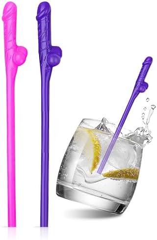20pcs Funny Bachelorette Party Penis Straws