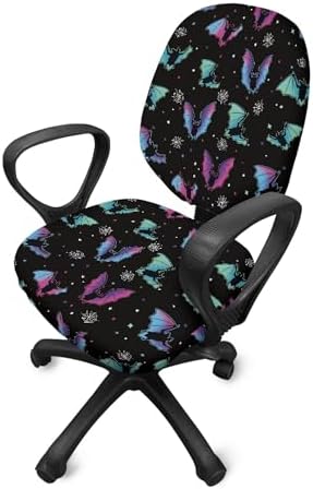Jeiento Halloween Bat Chair Covers for Armrest Chairs 1