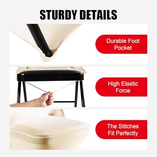 Stretch Spandex Chair Covers - Ivory 30 PCS Universal 1