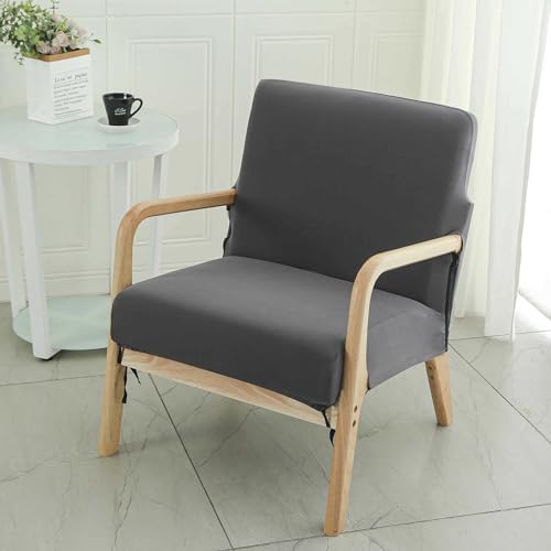 Deisy Dee Mid-Century Modern Chair Cover Dark Grey