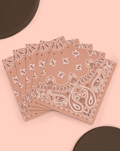 Xo Fetti Western Bandana Napkins 3-Ply 25 Pcs