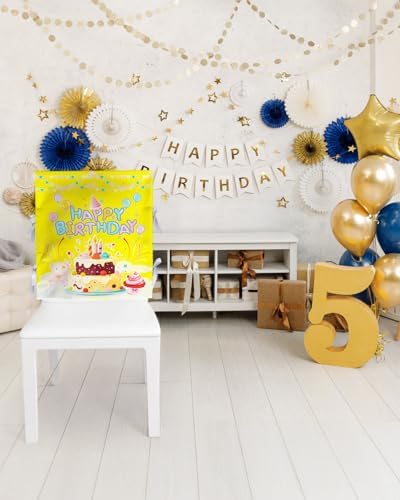 Xiheer 2 Pcs Birthday Chair Cover for Classroom Party