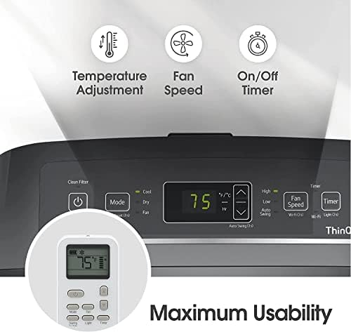 LG 8000 BTU Portable Air Conditioner for 350 Sqft Room Cooling