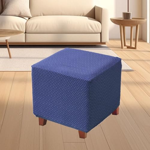 Bifaunvogel Ottoman Cover Square Thick Jacquard Stretch Slipcover