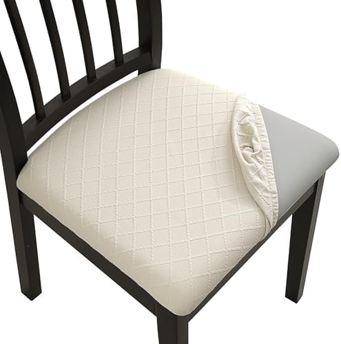 Fuloon Waterproof Seat Cushion Covers 6 PCS Beige
