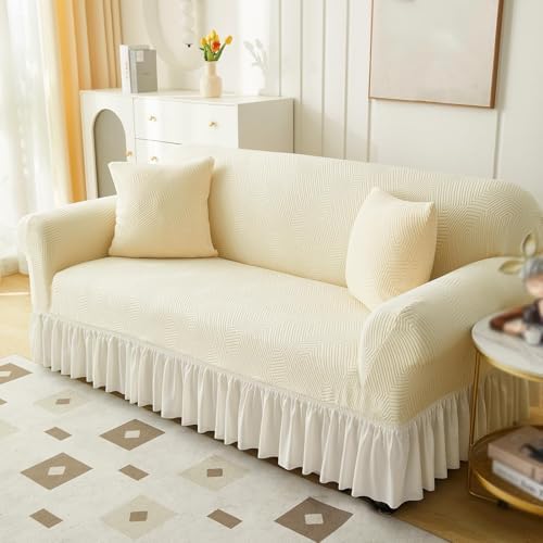 Farmhouse Sofa Covers 2 Seaters 2024 Beige
