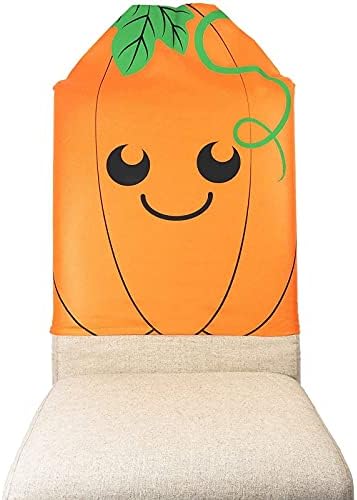 Halloween Pumpkin Chair Covers 6 Pack Orange