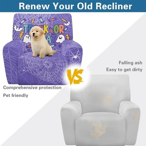 Trick Or Treat Halloween Reclining Loveseat Cover