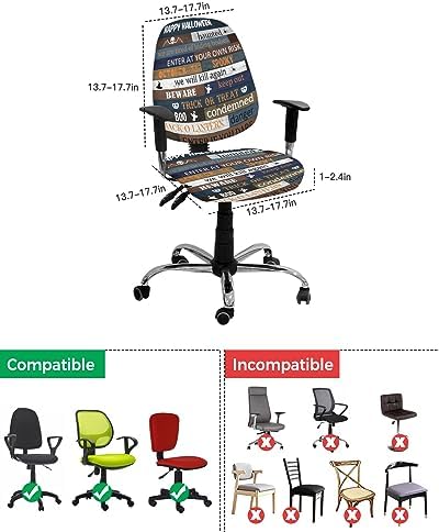 Office Chair Covers Stretchable Halloween Trick or Treat