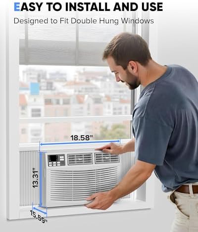 PioneerWorks 8000 BTU Window Air Conditioner White