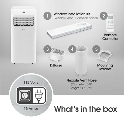 LG LP0624WFR Portable Air Conditioner with Remote 1