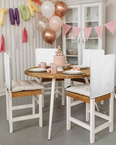 4pcs Dining Chair Back Covers Removable and Washable