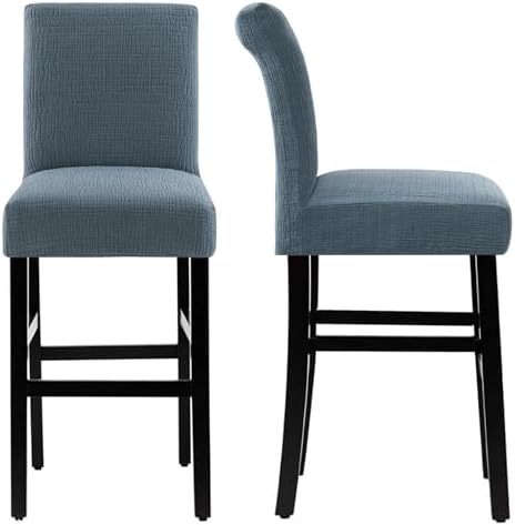 HVERSAILTEX Waterproof Barstool Covers Set of 4 Stone Blue 1