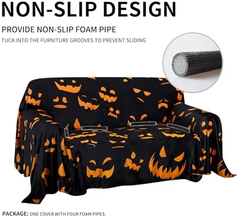 Easy-Going 80X118 inch Halloween Loveseat Sofa Cover