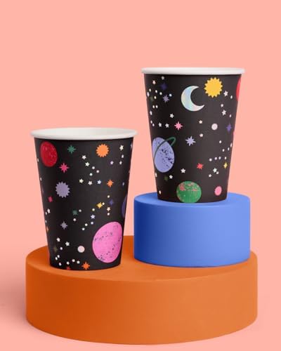 Xo Fetti Out of This World Paper Cups - 12 oz 16 pcs