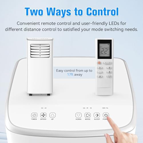 Coolblus 8500 BTU Portable Air Conditioner for Home Renter and Family