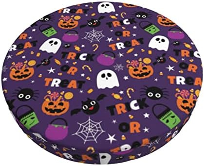 Halloween Candy Bar Stool Cover Round Cushion 13 Inch