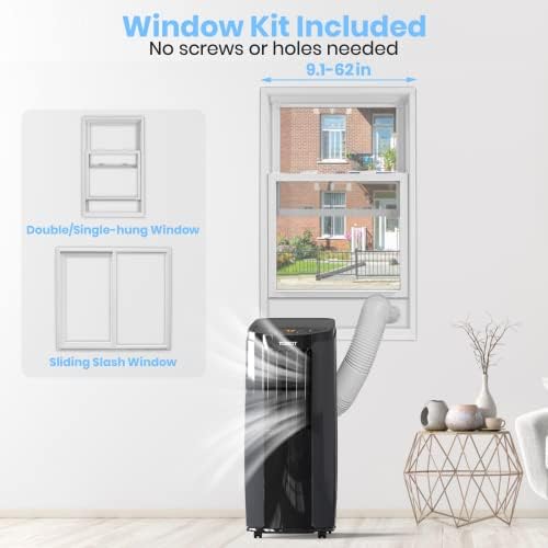 TOSOT 10200 BTU Portable Air Conditioner with Dehumidifier and Smart WiFi Control