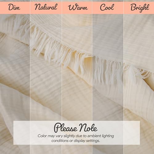 Cream Sofa Cover 100 Organic Cotton 4 Layered Muslin