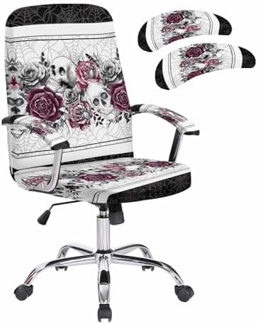 Halloween Armchair Covers with Skull Design