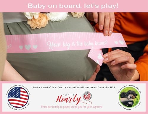 Party Hearty Funny Baby Shower Games 2 Rolls Tummy Measure Tape