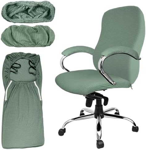Tatuo 3 Pcs Office Chair Cover Set with Zipper and Elastic Band