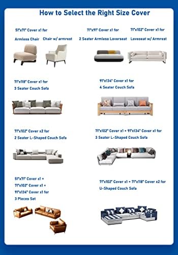 AIVIA Couch Cover Sheet Blanket for 3 Cushion Sofa