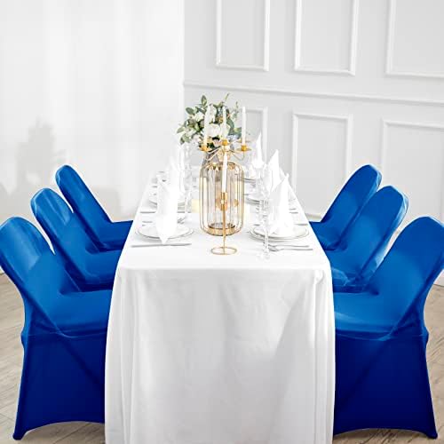 Magalo 12 Pack Royal Blue Spandex Folding Chair Covers