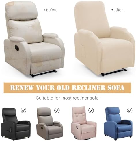 LiveGo Recliner Chair Cover 4 Piece Set 1