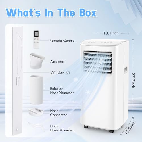 Sprbar 8500BTU Portable Air Conditioner 3-in-1