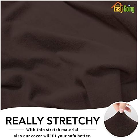 Easy-Going Fleece Stretch Sofa Slipcover with Non-Slip Foam