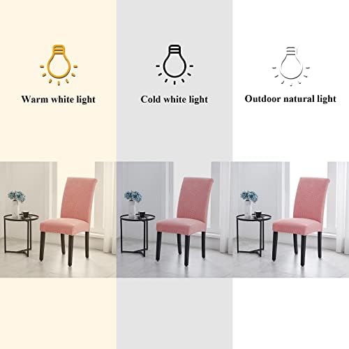 Joccun Dining Chair Covers Set of 4 Dusty Pink 1