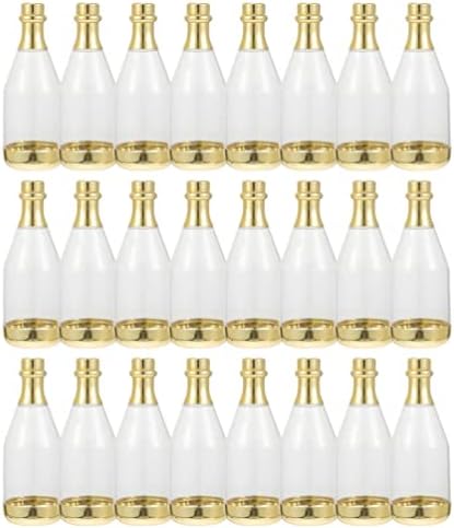 Gadpiparty 24pcs Clear Candy Bottle Mini Favor Container