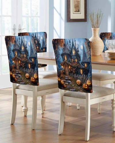 Halloween Dining Chair Slipcover Set of 4