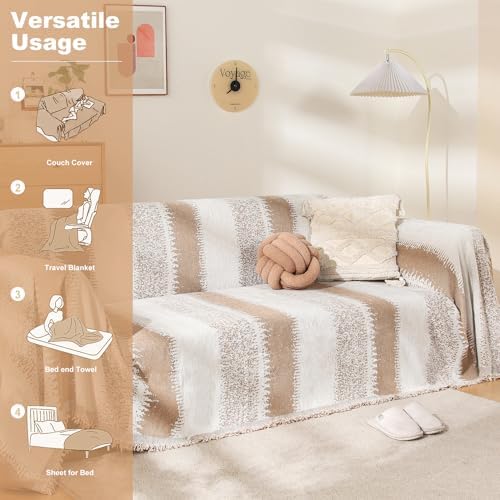 Boho Sofa Cover for 3 Cushion Pet Friendly