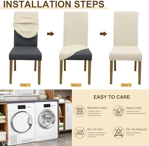 Dining Chair Covers Set of 4 Stretchable for Home Restaurant Banquet