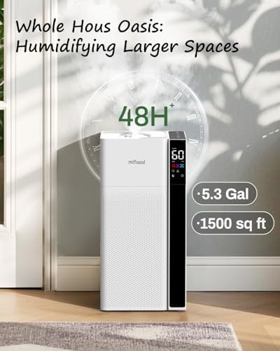 Mifasol 20L Floor Humidifier for Large Rooms Whole House Use