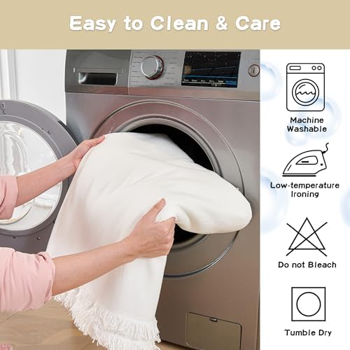 MYSKY HOME 3 Cushion Couch Cover 91x134 White