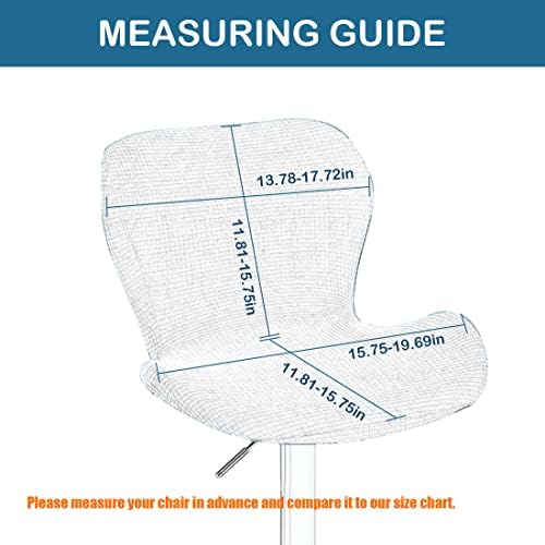 Counter Height Bar Stool Covers Set of 4 Peacock Blue