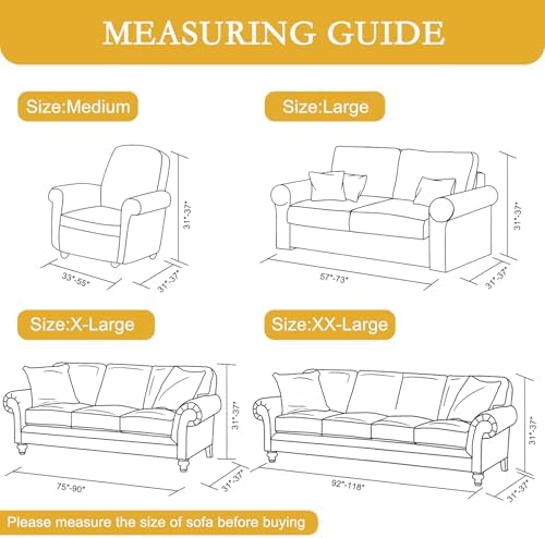 YOUR MOON Stretch Sofa Cover Slipcover for Single Sofa Dark Blue