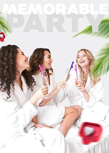 10 pcs Bachelorette Penis Party Confetti Straw Set